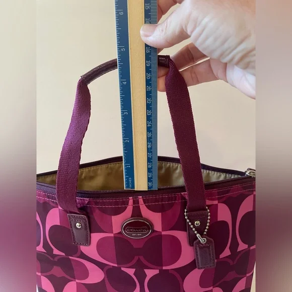 Coach Pink Tote and Pouch Set - Picture 13 of 16